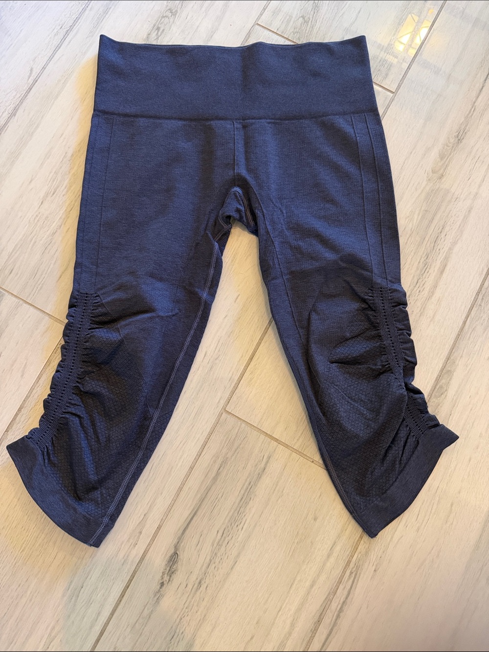 lululemon athletica Navy Ruched Capri Kids Leggings